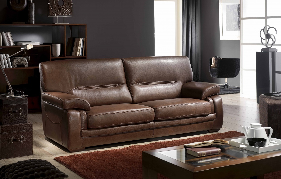 454 SOFA EN PIEL PRIMERA CALIDAD 454 SOFA EN PIEL PRIMERA CALIDAD