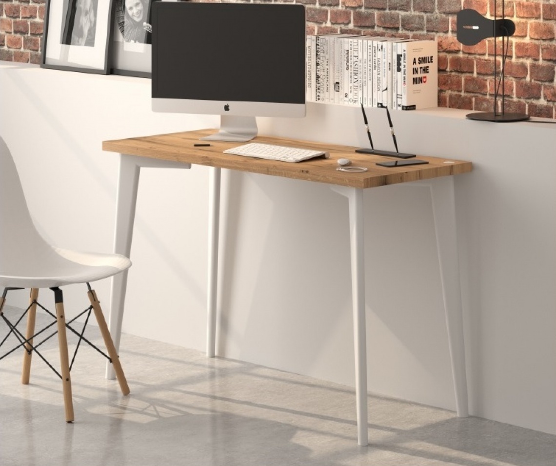 SMALL DESK TABLE WITH OAK TOP