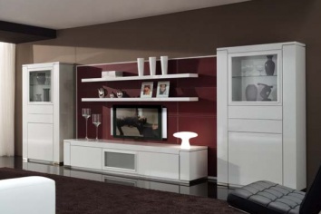 154 MODULAR CONTEMPORANEO BLANCO Y ROJO