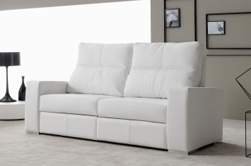 147 SOFA Y SILLON RELAX EN BLANCO