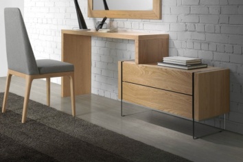 3507 MESA DE ESTUDIO EN MADERA DE ROBLE