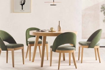 7100 MESA DE COMEDOR PATA RECTA EXTENSIBLE