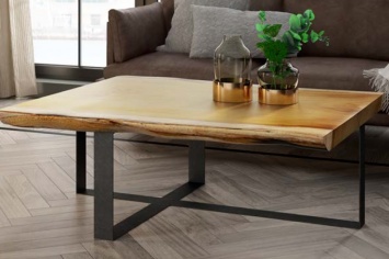 3511 MESA DE CENTRO EN MADERA NATURAL