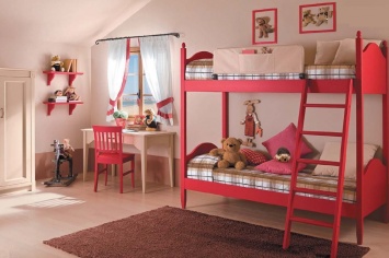 3401 DORMITORIO INFANTIL EN TONOS ALEGRES TONOS ROJOS 