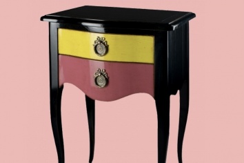 SIDE TABLE WITH TWO DRAWERS