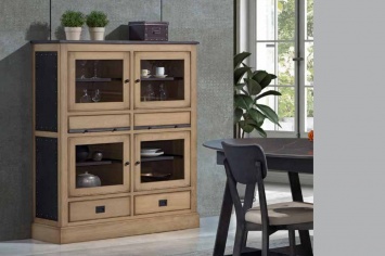 CONTENEDOR EN MADERA NATURAL