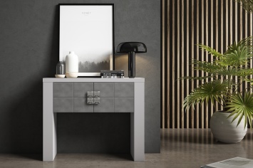CONSOLA EN BLANCO Y GRIS