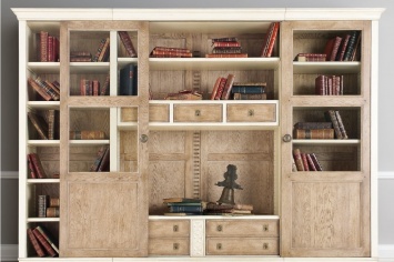 LIBRERÍA CON PUERTAS CORREDERAS