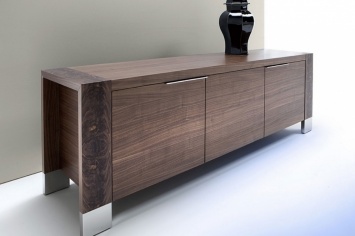 WALNUT-COLORED SIDEBOARD