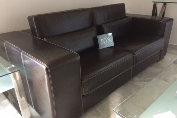 SOFA ON SALE IN LEATHERETTE