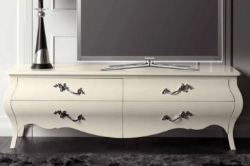 MODULO DE TV LACADO EN BLANCO