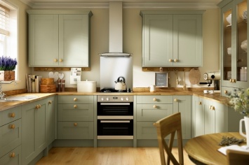COCINA EN VERDE SUAVE