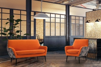 SOFÁ Y SILLÓN TAPIZADO