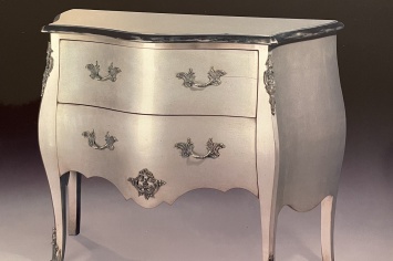 CÓMODA DE DOS CAJONES EN PLATA