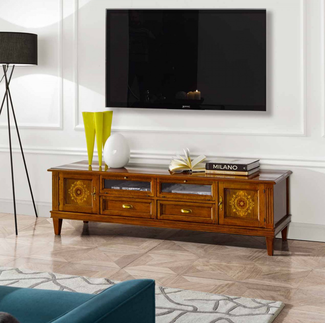 MÓDULO PARA TV CON INCRUSTACIONES