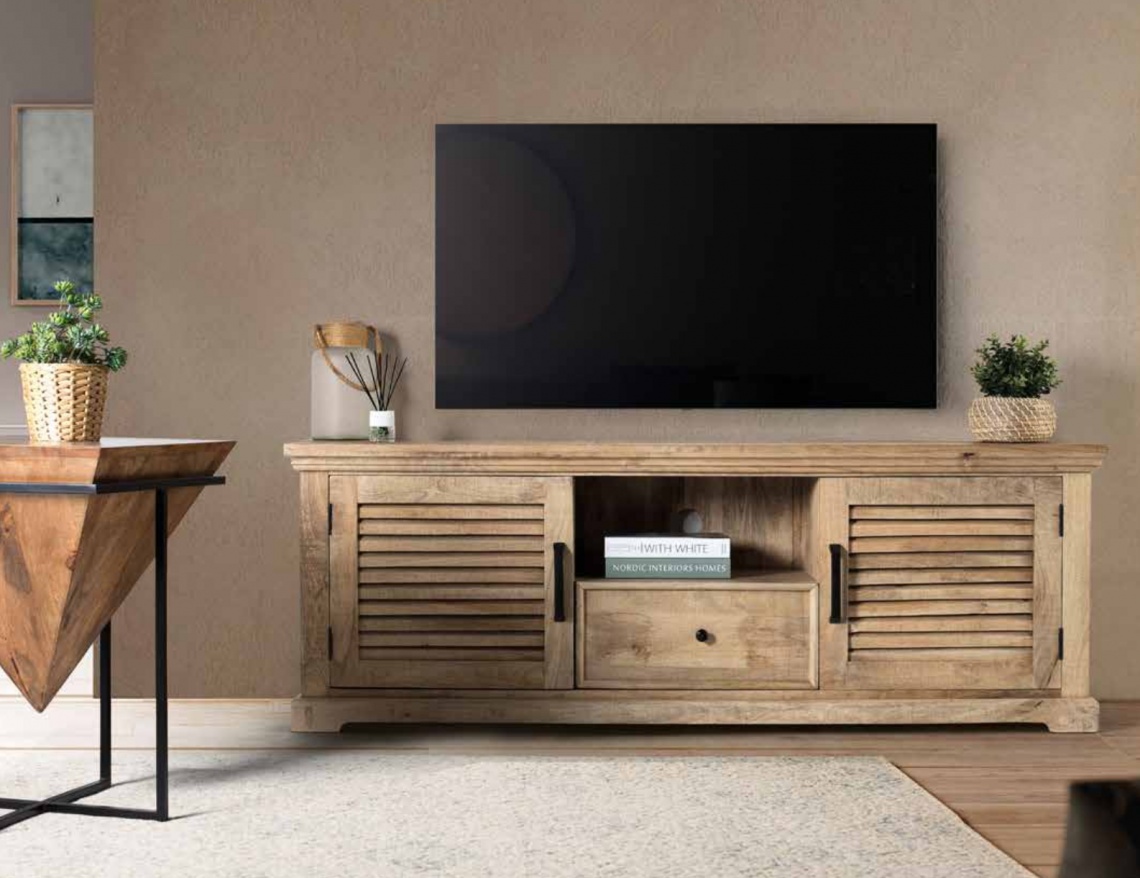 MUEBLE PARA TV RÚSTICO