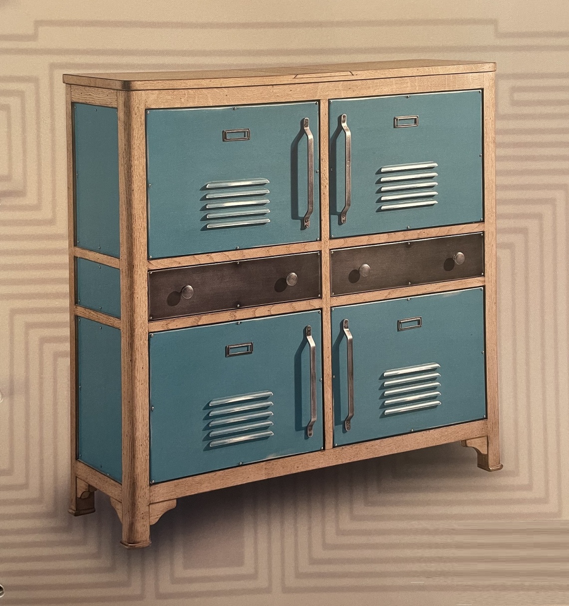 CONTENEDOR DE CUATRO PUERTAS Y DOS CAJONES
