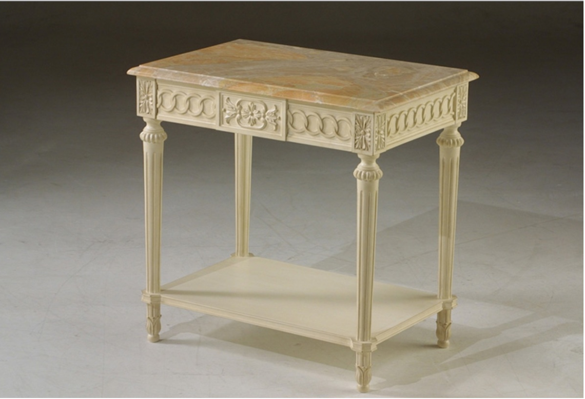 SIDE TABLE FOR SOFAS WITH MARBLE TOP