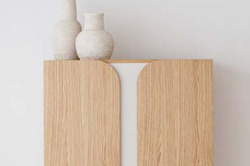 CONTENEDOR EN MADERA NATURAL