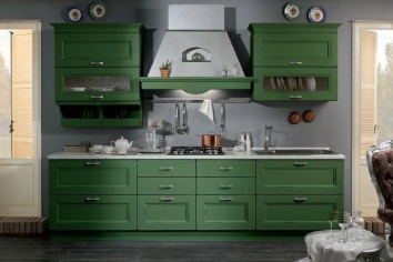 COCINA LACADA EN VERDE