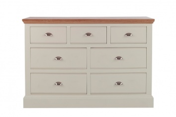 COMODA BLANCA Y MADERA