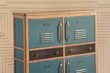 CONTENEDOR DE CUATRO PUERTAS Y DOS CAJONES